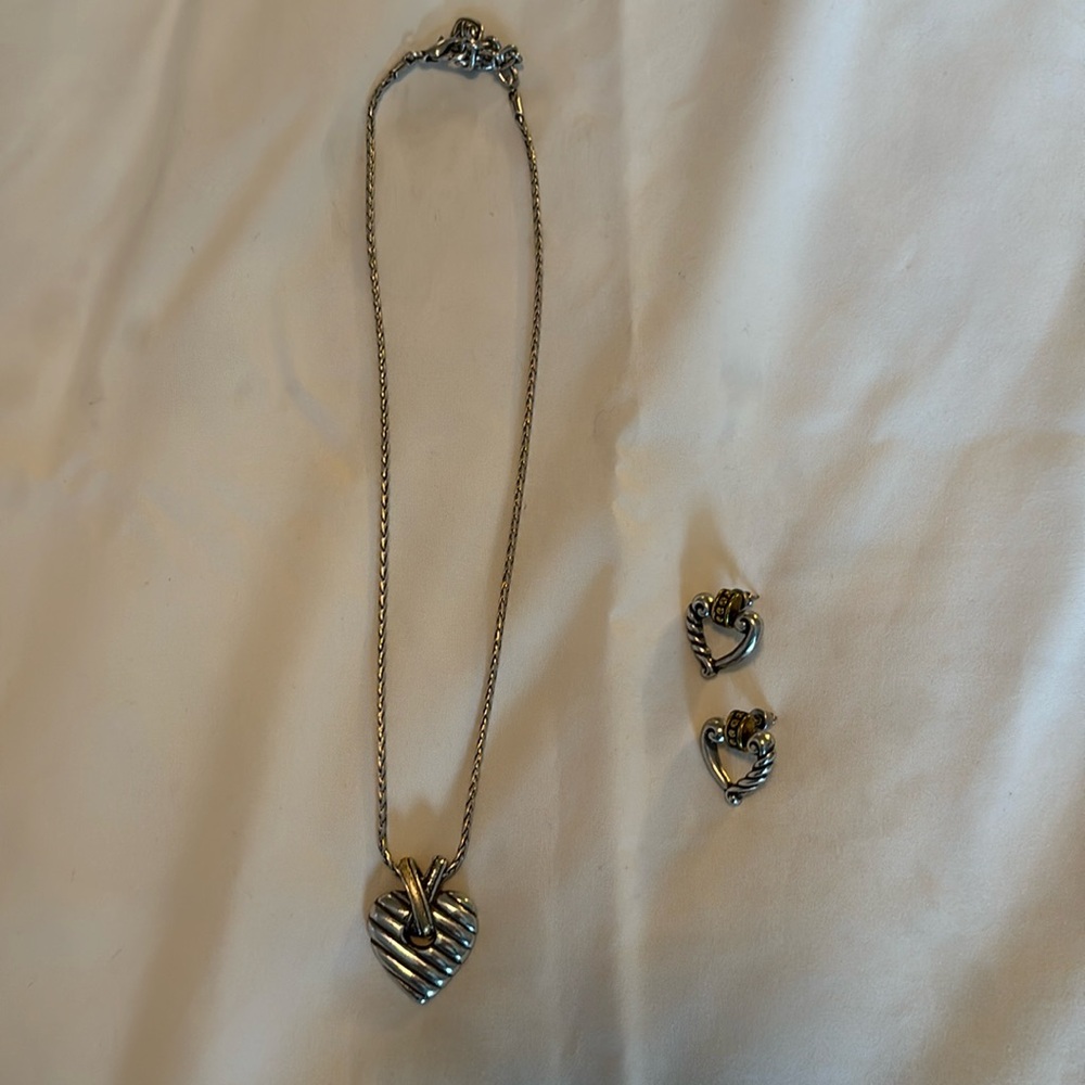 Brighton necklace with matching earrings